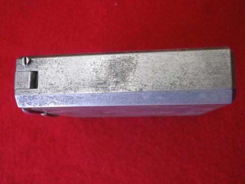 SA FORCES - WW2 "TRENCH ART" LIGHTER  + TAG RELATING TO ITALIAN BOMBER, SEE BELOW     (2239)