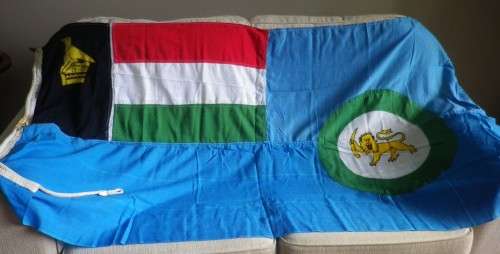 ZIMBABWE RHODESIA  AIR FORCE FLAG - WILLIAM SMITH & GOUROCK - RARE -  SIZE 174cm X 90cm       (4309)