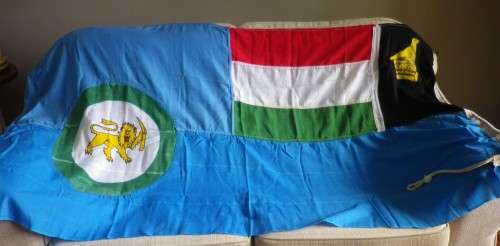ZIMBABWE RHODESIA  AIR FORCE FLAG - WILLIAM SMITH & GOUROCK - RARE -  SIZE 174cm X 90cm       (4309)