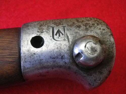 SA / GB -1907 PATT. WILKINSON BAYONET+ SCABBARD + FROG + UNION STAMP, SSB ETC. BLADE 43.4cm  (4318)