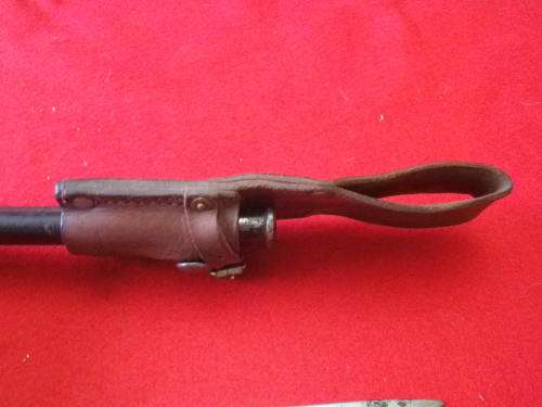 SA / GB -1907 PATT. WILKINSON BAYONET+ SCABBARD + FROG + UNION STAMP, SSB ETC. BLADE 43.4cm  (4318)