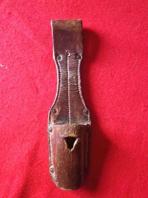 GERMAN - WW1 BAYONET FROG - USED COLONIAL + OVERSEAS FORCES - STAMP "POL.TR.12.09"      (6577)