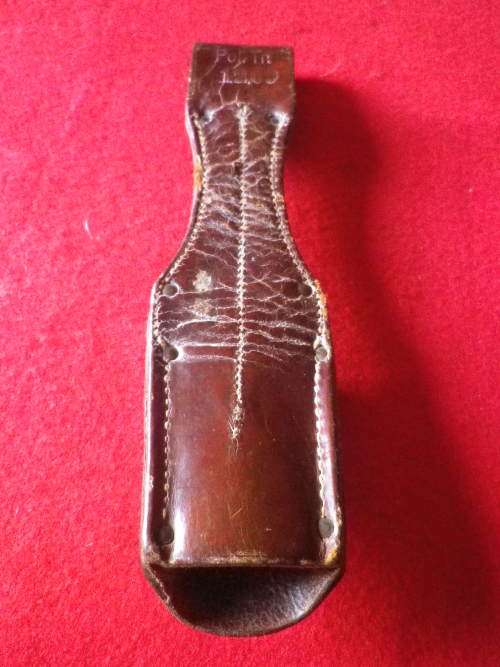 GERMAN - WW1 BAYONET FROG - USED COLONIAL + OVERSEAS FORCES - STAMP "POL.TR.12.09"      (6577)