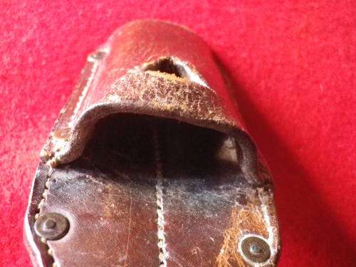 GERMAN - WW1 BAYONET FROG - USED COLONIAL + OVERSEAS FORCES - STAMP "POL.TR.12.09"      (6577)