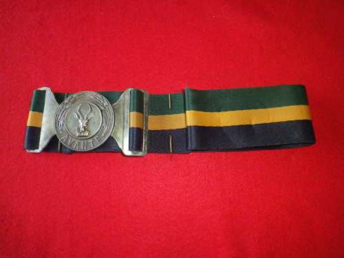 SADF - 5 SAI STABLE BELT + BUCKLE - INSCRIBED - MAX LENGTH 98cm / 35"        (3701)
