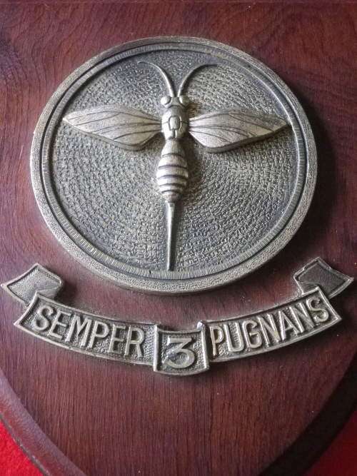 SAAF - 3 SQUADRON PLAQUE     (5412)