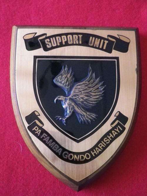 RHODESIA - BSAP SUPPORT UNIT PLAQUE       (6631)