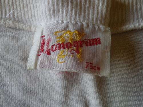 "RHODESIA IS SUPER" TEE SHIRT - MADE MONOGRAM SIZE 75CM / SMALL - SOME DISCOLOURATION    (6633)