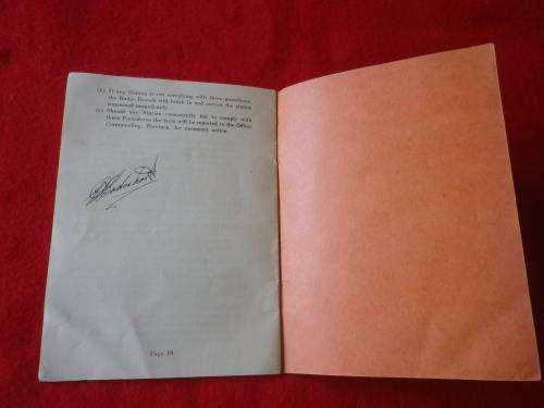 RHODESIA BSAP - RADIO TELEPHONE + COMMUNICATIONS PAMPHLET 1957   - INSCRIBED   (6636)