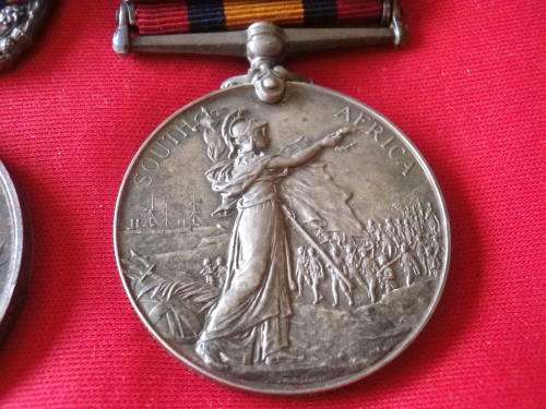 RHODESIA - BSACo. MEDAL + BOER WAR QSA TO VEVERS + RESEARCH - SEE/READ MORE BELOW    (6650)