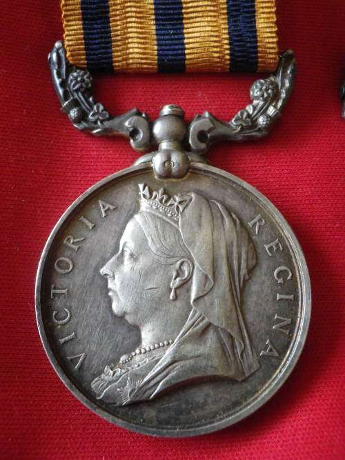 RHODESIA - BSACo. MEDAL + BOER WAR QSA TO VEVERS + RESEARCH - SEE/READ MORE BELOW    (6650)