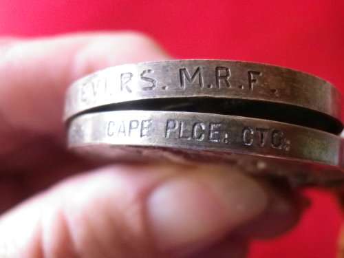 RHODESIA - BSACo. MEDAL + BOER WAR QSA TO VEVERS + RESEARCH - SEE/READ MORE BELOW    (6650)