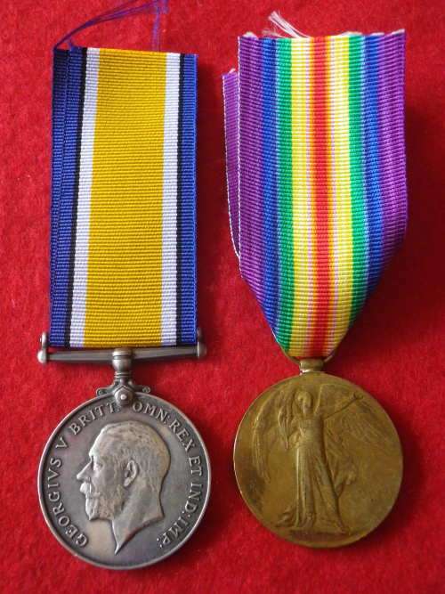 SA / GB WW1 WAR MEDAL(RAF) + VICTORY MEDAL(2SAR) TO P.L. MORRIS + RESEARCH,SEE/READ MORE BELOW(6649)