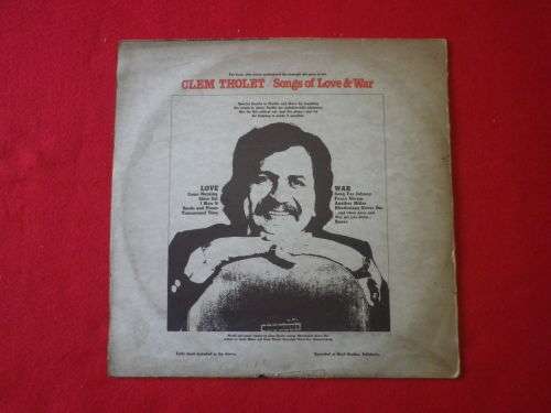 RHODESIA - CLEM THOLET "SONGS OF LOVE & WAR" LP  - INCL. "RHODESIANS NEVER DIE" + LYRICS     (G6666)