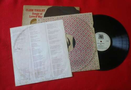 RHODESIA - CLEM THOLET "SONGS OF LOVE & WAR" LP  - INCL. "RHODESIANS NEVER DIE" + LYRICS     (G6666)