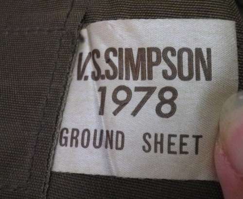 SADF- P73 GROUND SHEET     (2279)