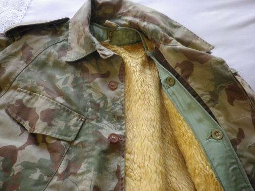 SAP - 2ND PATT. CAMO JACKET + DETACHABLE WOOL LINING - SIZE M. - MADE ENSIGN - OBSOLETE       (4334)