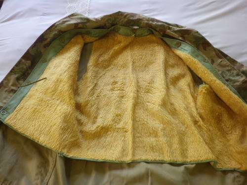 SAP - 2ND PATT. CAMO JACKET + DETACHABLE WOOL LINING - SIZE M. - MADE ENSIGN - OBSOLETE       (4334)