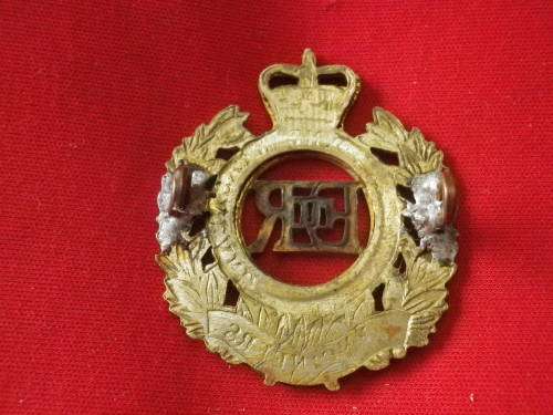 RHODESIA & NYASALAND - ENGINEERS CORPS. BI METAL CAP BADGE - RELUGGED      (6780)