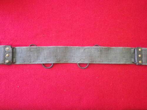 RHODESIAN - PATTERN 69 WEB BELT - MAX LENGTH 107cm / 42"  - INSCRIBED    (6814)