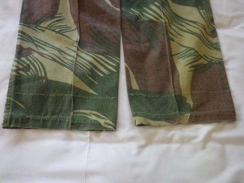 RHODESIAN ARMY - CAMMO LONGS + METAL WAIST CLIPS - XXL - MISMATCHED BUTTONS (6811)