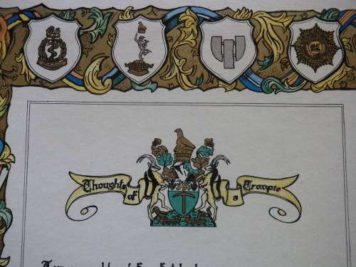 RHODESIA - "THOUGHTS OF A TROOPIE" BY RM DRYSDALE ON BOARD 1981 ILLUSTRATOR JILL Van BREDA  (6813)