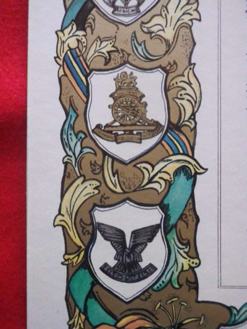 RHODESIA - "THOUGHTS OF A TROOPIE" BY RM DRYSDALE ON BOARD 1981 ILLUSTRATOR JILL Van BREDA  (6813)