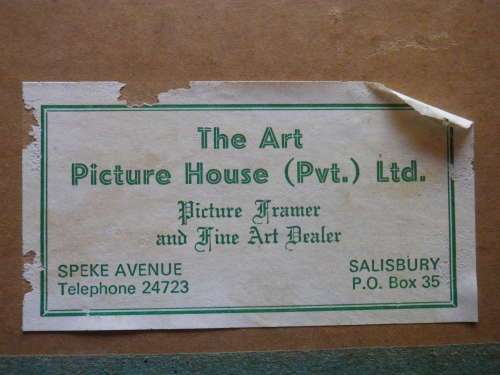 RHODESIA - "THOUGHTS OF A TROOPIE" BY RM DRYSDALE ON BOARD 1981 ILLUSTRATOR JILL Van BREDA  (6813)