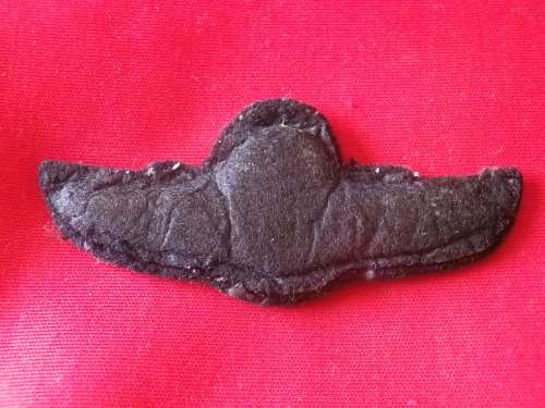 ROYAL RHODESIAN AIR FORCE - NAVIGATORS EMBROIDERED / PADDED WINGS   - UNCOMMON    (3734)