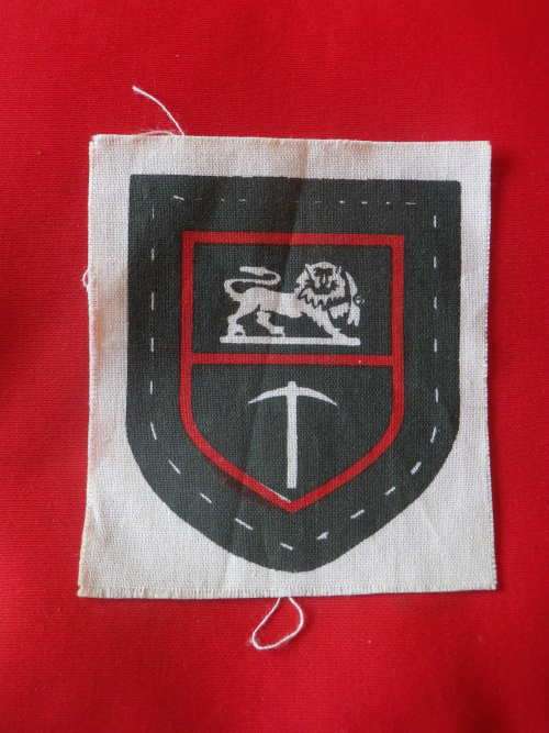 RHODESIAN ARMY RH PRINTED ARM PATCH - AS ISSUED -     (3739)