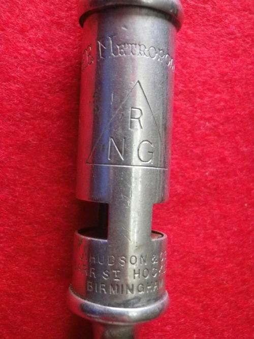 RHODESIA BSAP LANYARD + METROPOLITIAN WHISTLE - STAMPED "RHODESIA & NYASALAND GOVT" (2331)