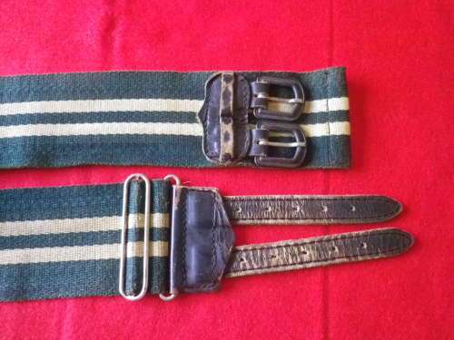 RHODESIAN LIGHT INFANTRY  STABLE BELT - MAX LENGTH 82 cm / 32"- EARLY WEAVE -INSCRIBED       -(4402)