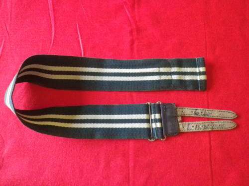 RHODESIAN LIGHT INFANTRY  STABLE BELT - MAX LENGTH 82 cm / 32"- EARLY WEAVE -INSCRIBED       -(4402)