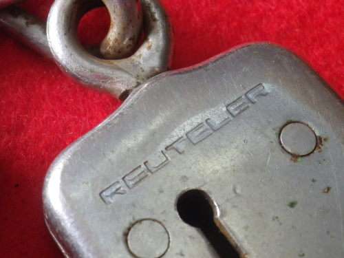 RHODESIA BSAP - UDI PERIOD HANDCUFFS - MADE REUTELER - KEY WORKS, NOT ORIGINAL     (6927)