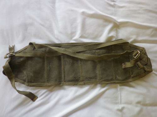 RHODESIAN ARMY - HEAVY DUTY CANVAS CHEST RIG / WEBBING - 6 MAG +2 GRENADE POUCHES - MORE BELOW-(4398