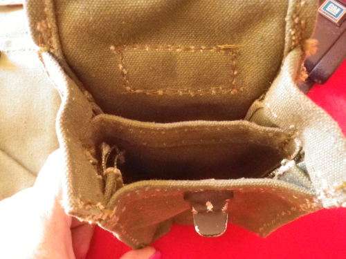 RHODESIA  - 3 MAG POUCHES, 1 X SINGLE, 2 X DOUBLE MADE KALBRO, BYO - ON IMPROVISED BELT - RARE (2338