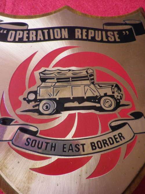 RHODESIA - OPERATION REPULSE PLAQUE  - MADE HT ENTERPRISES   (6979)