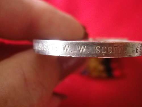 QSA - BOER WAR - TO  W.W.SCOTT 63RD BTY. RFA - 5 BARS - UNRESEARCHED CONDITION AS SEEN IN PICS(4478)
