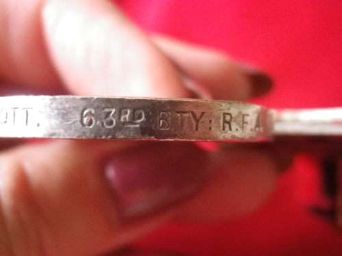 QSA - BOER WAR - TO  W.W.SCOTT 63RD BTY. RFA - 5 BARS - UNRESEARCHED CONDITION AS SEEN IN PICS(4478)