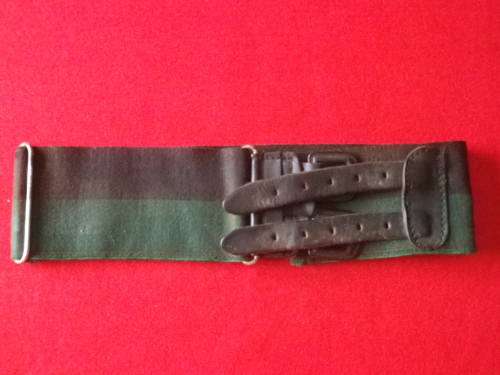 RHODESIAN AFRICAN RIFLES  STABLE BELT - MAX LENGTH 79 cm / 31"- (4474)