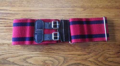 RHODESIAN ENGINEERS - STABLE BELT - MAX LENGTH 87CM / 34"  -EARLY WEAVE -    (4473)