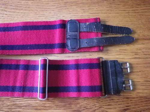 RHODESIAN ENGINEERS - STABLE BELT - MAX LENGTH 87CM / 34"  -EARLY WEAVE -    (4473)