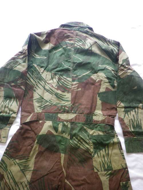 RHODESIAN CAMMO ONE PIECE MECHANICS OVERALL - AS NEW - MADE TRAKO - SIZE 6 - RARE SEE BELOW (4484)