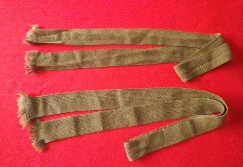 SADF - PAIR WHITE GLOVES SIZE 8 1/2  - MADE BOULTONS, ENGLAND       + 2 TIES  (1006)