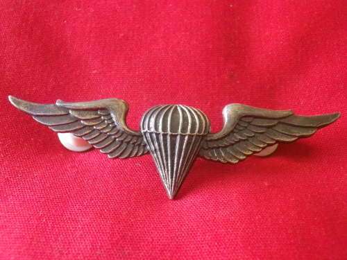 SWATF - BASIC PARA QUALIFICATION WING   - OXIDISED SILVER    - DINNES 1251           (2507)