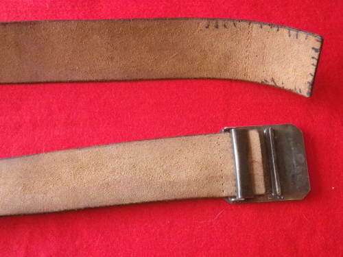 SADF - 31 BATTALION LEATHER BELT + BUCKLE - SCARCE - TOTAL LENGTH 114 CM / 45" (2518)