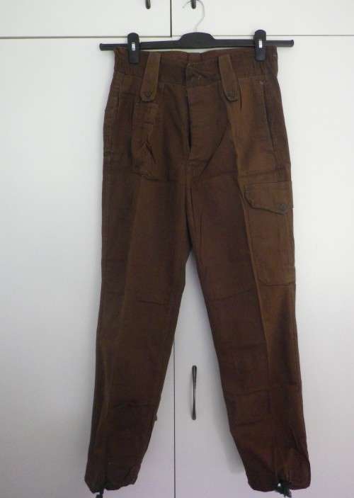 RHODESIAN SFA - PFUMO RE VANHU CHOC BROWN COMBAT TROUSERS, AS NEW - SIZE 32 - RARE - SEE BELOW(4519)