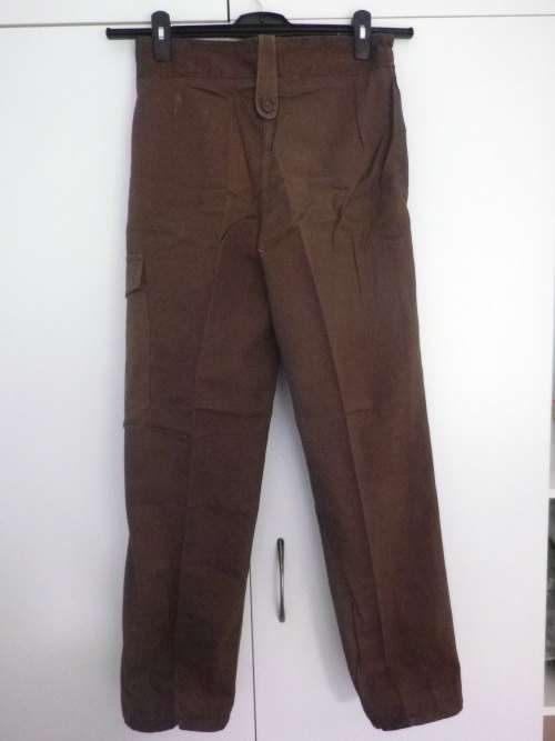RHODESIAN SFA - PFUMO RE VANHU CHOC BROWN COMBAT TROUSERS, AS NEW - SIZE 32 - RARE - SEE BELOW(4519)