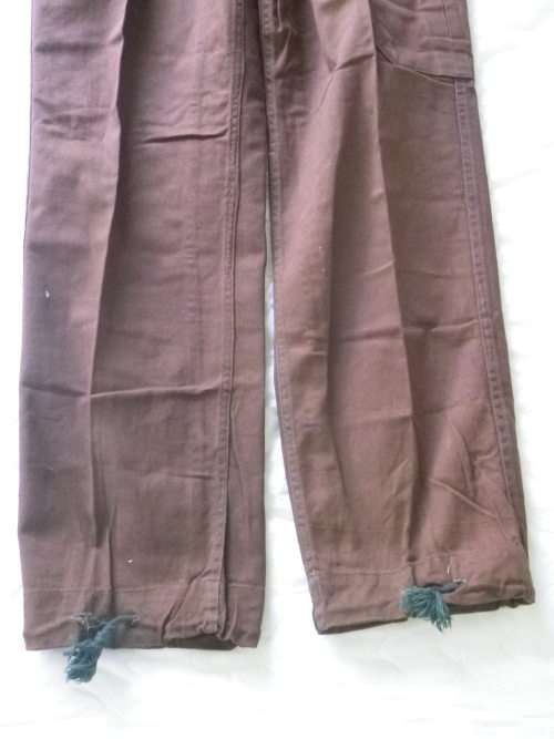 RHODESIAN SFA - PFUMO RE VANHU CHOC BROWN COMBAT TROUSERS, AS NEW - SIZE 32 - RARE - SEE BELOW(4519)