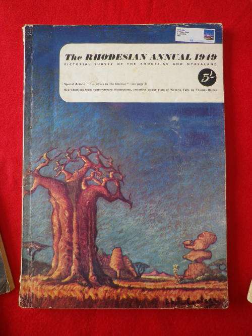 LOT 4 X MAGAZINES - PICTORIAL RHOD. 1936 + RHODESIAN ANNUALS 1945 / 1946 / 1949 - SOME DAMAGE (2373)